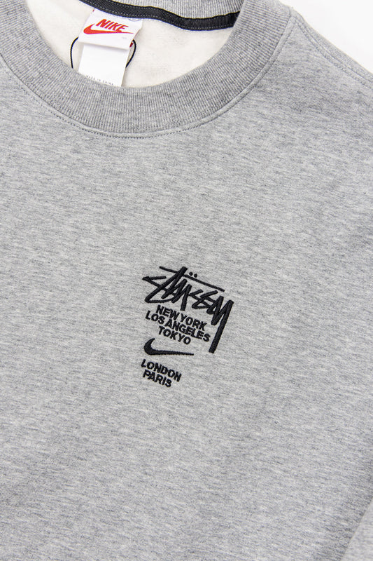 Nike x Stussy International Crewneck Sweatshirt Heather Grey