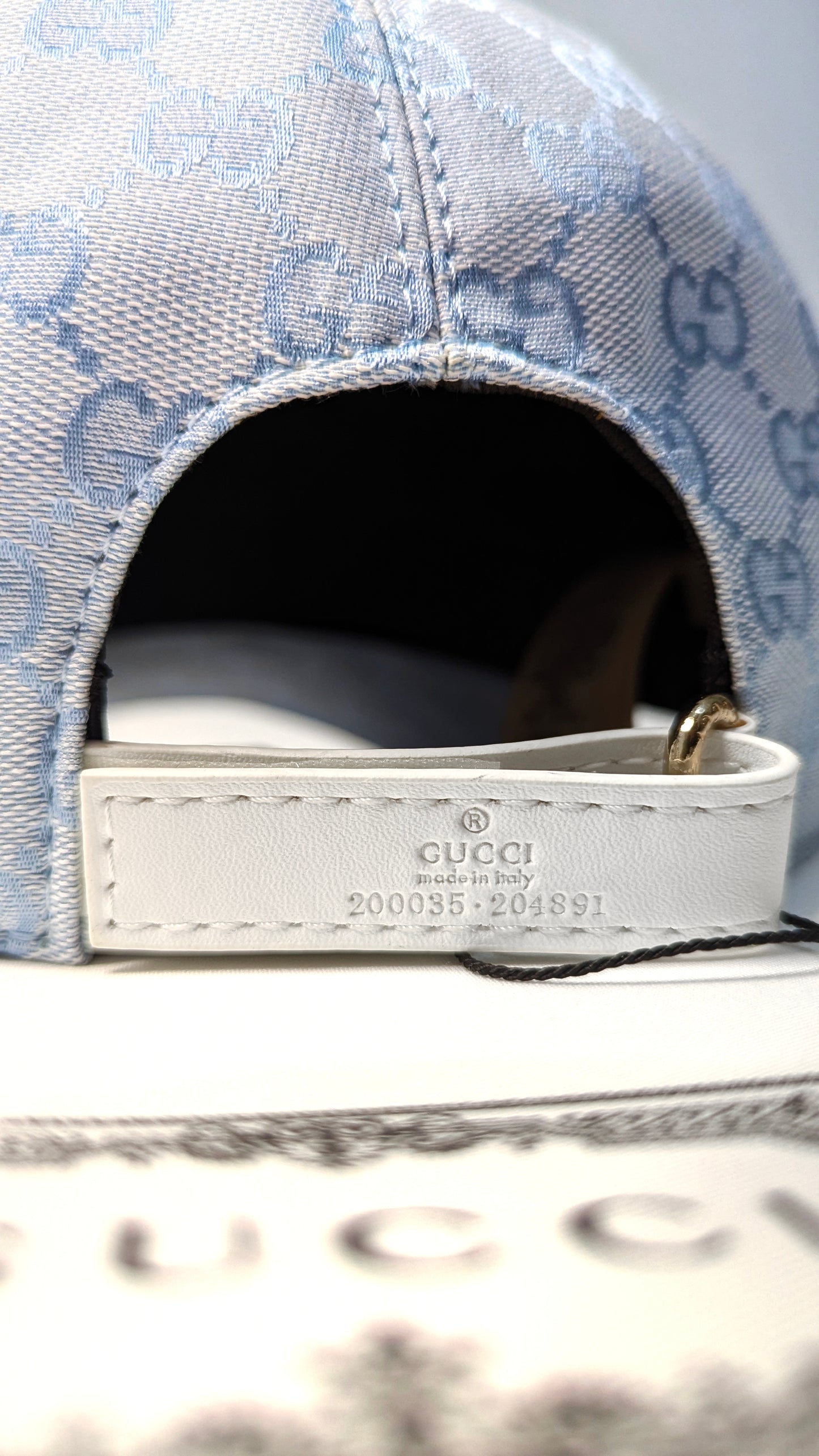 Gucci Light Blue Baseball Cap